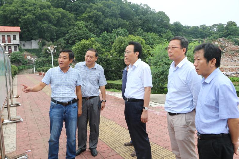 集团董事长兼总经理王叙宇陪同市委常委、庐山市委书记杨健考察5A景区创建工作