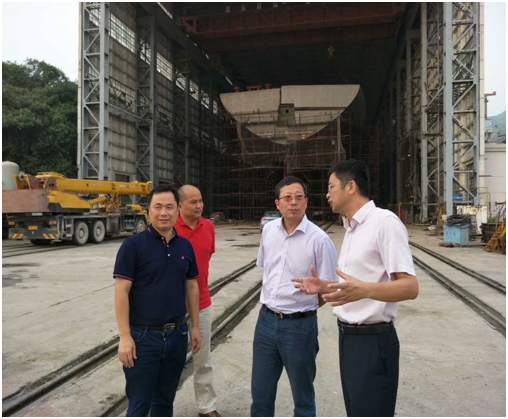 市文旅集团会同深圳市诺金投资有限公司负责人考察江州造船厂