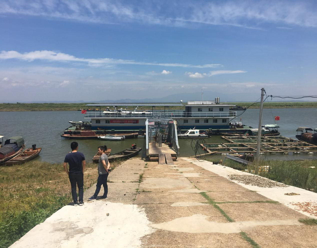 元灏公司考察吴城镇码头设施基本及 周边景点线路的基本情况