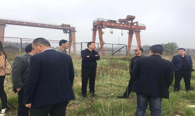 元灏水上旅游项目、九江舰项目与江西港航设计院一行赴湖口临时停泊码头选址