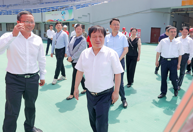 孙菊生在我市调研省第十六届运动会筹备工作